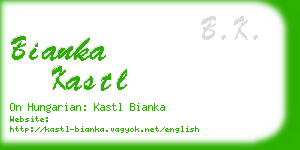 bianka kastl business card